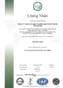 Chứng nhận ISO 9001:2008